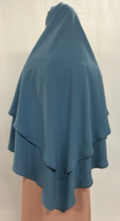 Khimar 2 voiles soie de médine