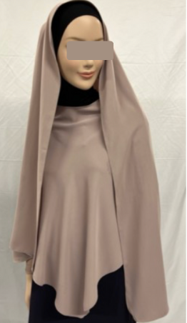 Hijab cape avec châle intégré
