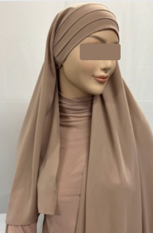 hijab soie de médine 3 plis