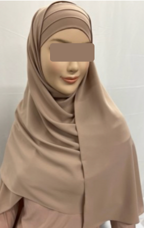 hijab soie de médine 3 plis