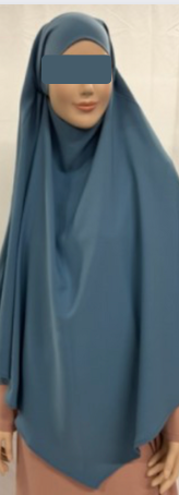 Khimar 2 voiles soie de médine