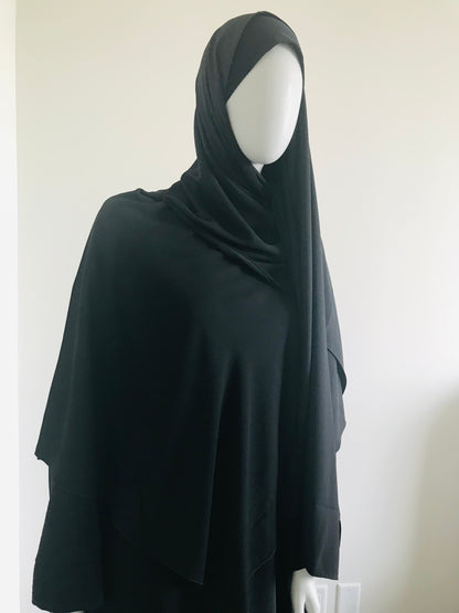 Hijab cape avec châle intégré