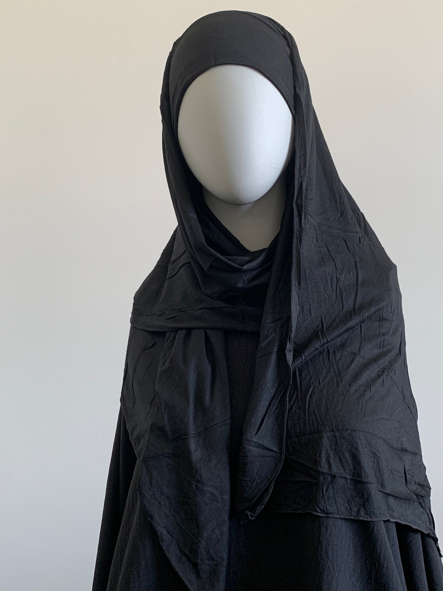 Hijab prêt à enfiler simple tout viscose